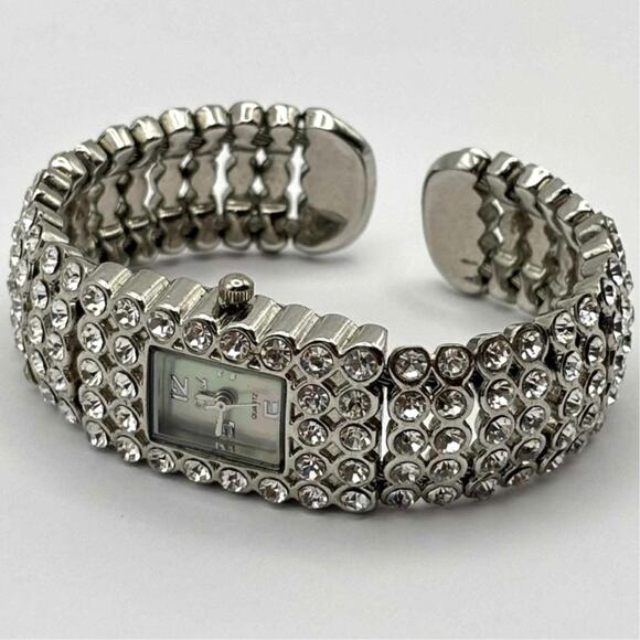 Stunning Silver Crystal Watch - Picture 3 of 4
